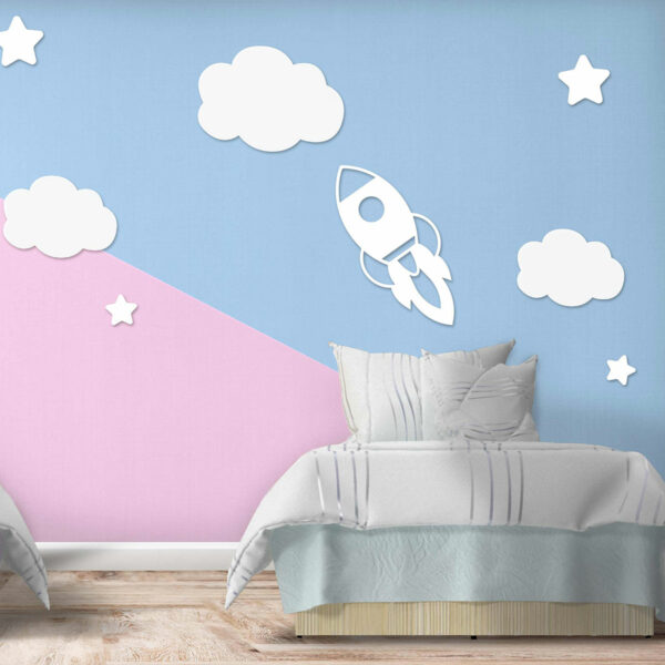 Quarto menino e menina balão foguete - Image 2